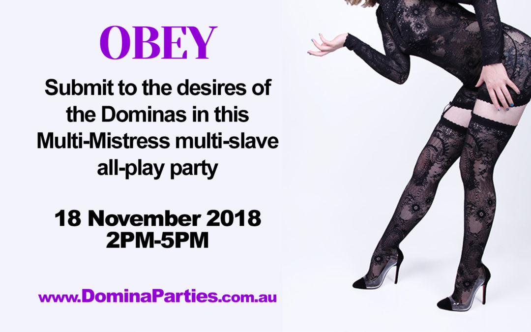 Sydney Obey! ~ 18 November 2018